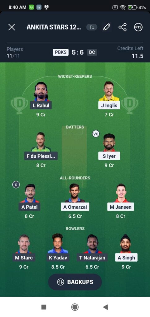 pbks-vs-dc-dream11-my11circle-team-08-may-2025-730pm