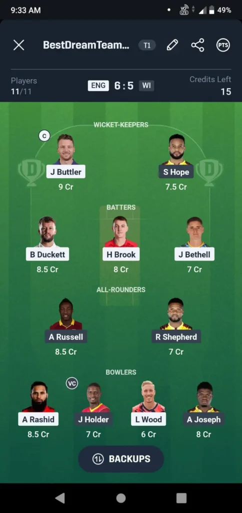 eng-vs-wi-3rd-t20-dream11-my11circle-team-10-june-2025