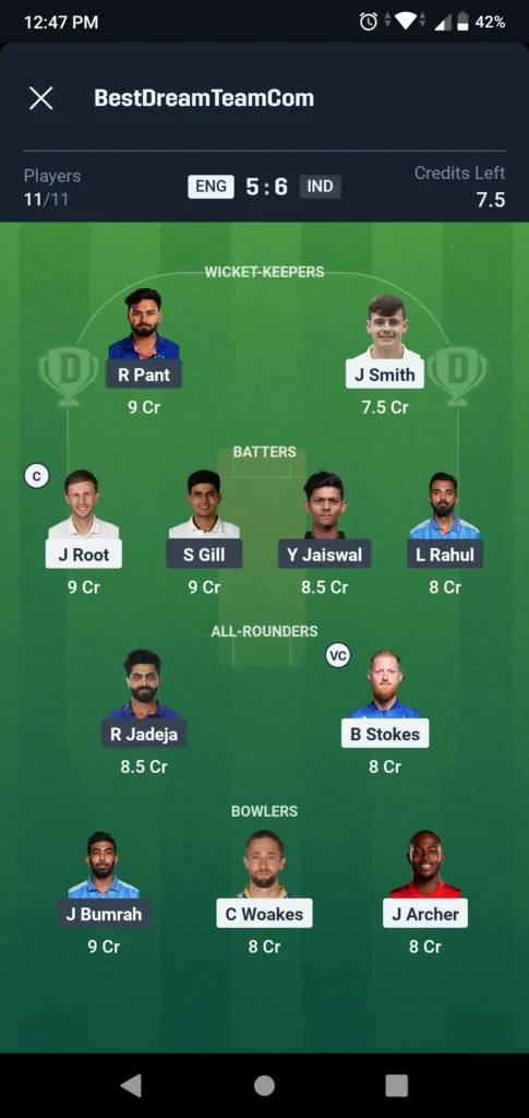eng-vs-ind-3rd-test-10-07-2025-dream11-my11circle-team